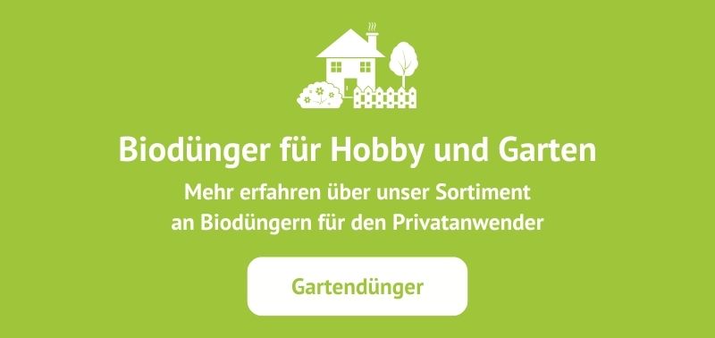 Hinweisbild für Biodünger Hobby und Garten, mehr erfahren über unser Sortiment an Biodüngern für den Privatanwender. Gartendünger mit Link zu https://www.falter-naturduenger.de/produkte/gartenduenger/
