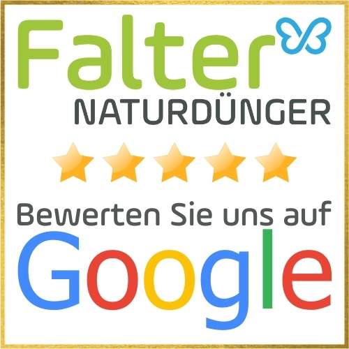 Falter Naturdünger - Bewerten Sie uns auf Google! Link zu https://goo.gl/maps/9QzyEg4pEXL3UwxH7