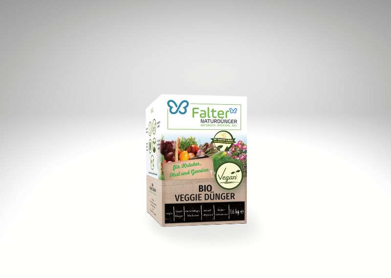 Falter BIO Veggiedünger im Karton, 1600 g, für Kräuter, Obst und Gemüse