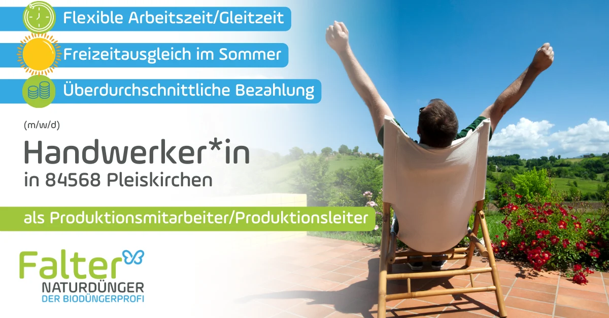 Falter Jobs Handwerkerin als Produktionsmitarbeiter oder Produktionsleiter in 84568 Pleiskirchen